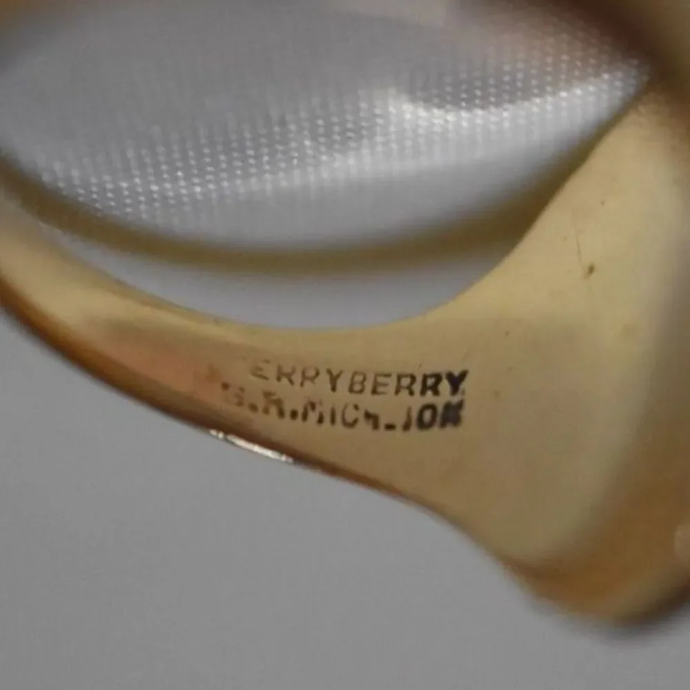 1940's 10K Gold 4gm Terryberry Minimalist Size 9.5 Unisex Casual Ring